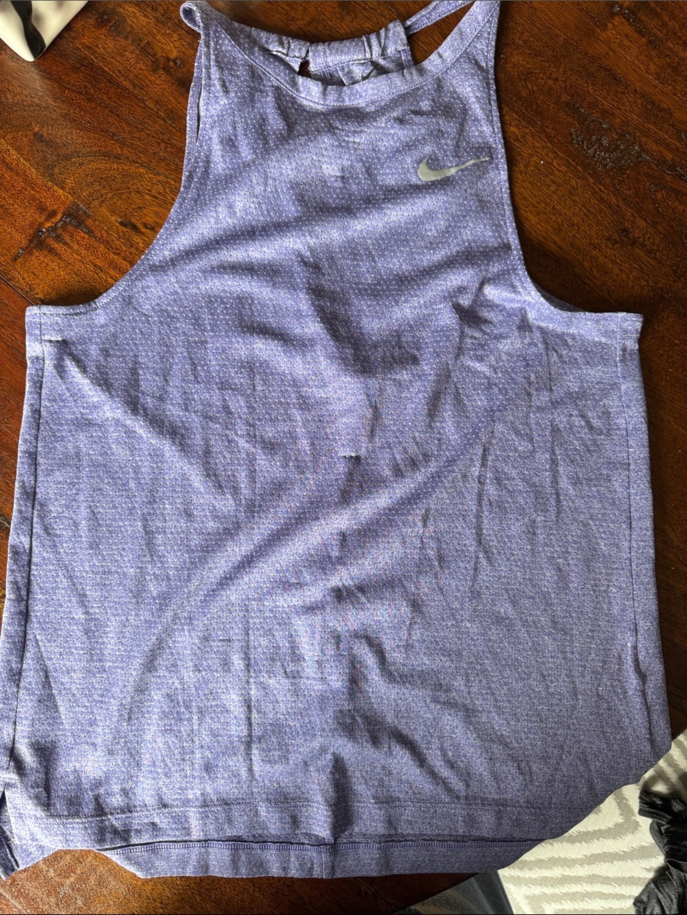 Nike Lavender Athletic Tank Top with Silver Swoosh